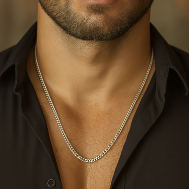 950 Sterling Silver Corvina Loin Chain 3mm